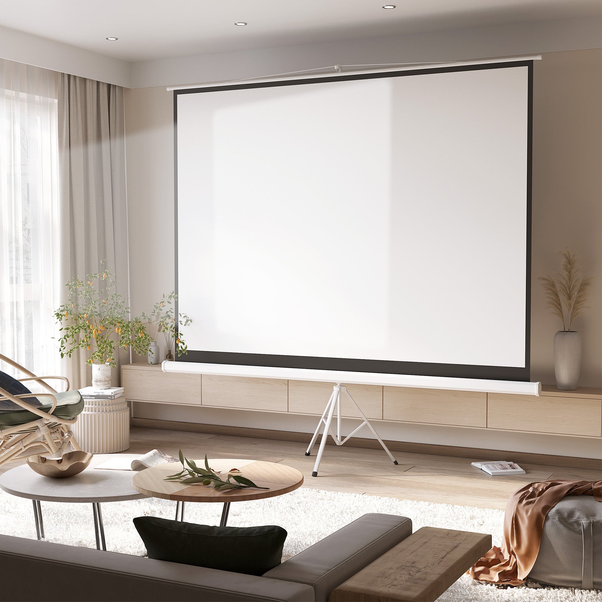 EasyComfort 120" projectiescherm 4:3 met statief