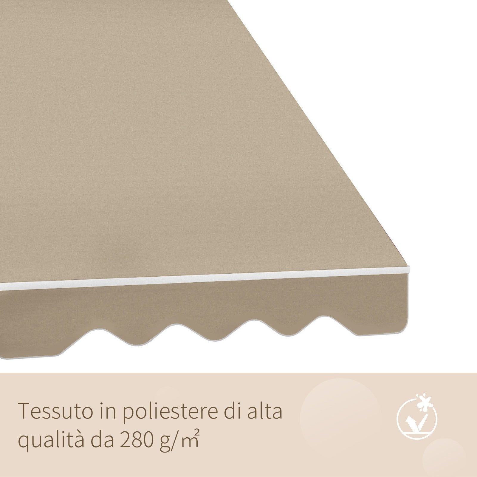 EASYCOMFORT Wall Roller zonnescherm handbediend 180x70 cm