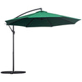 Easycomfort Ombrellone da Giardino 3x2.5 m, Inclinabile with Base a Croce e Manovella, in Acciaio e Poliestere