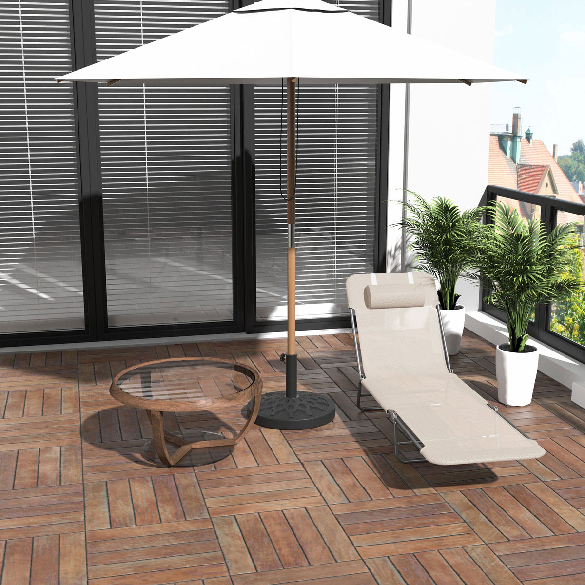 EasyComfort Opvouwbare ligstoel met kussen