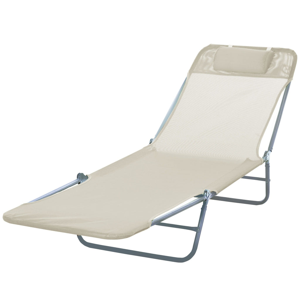 EasyComfort opvouwbare ligstoel met kussen