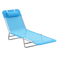 EasyComfort inklapbare ligstoel met kussen 182x56x24.5cm