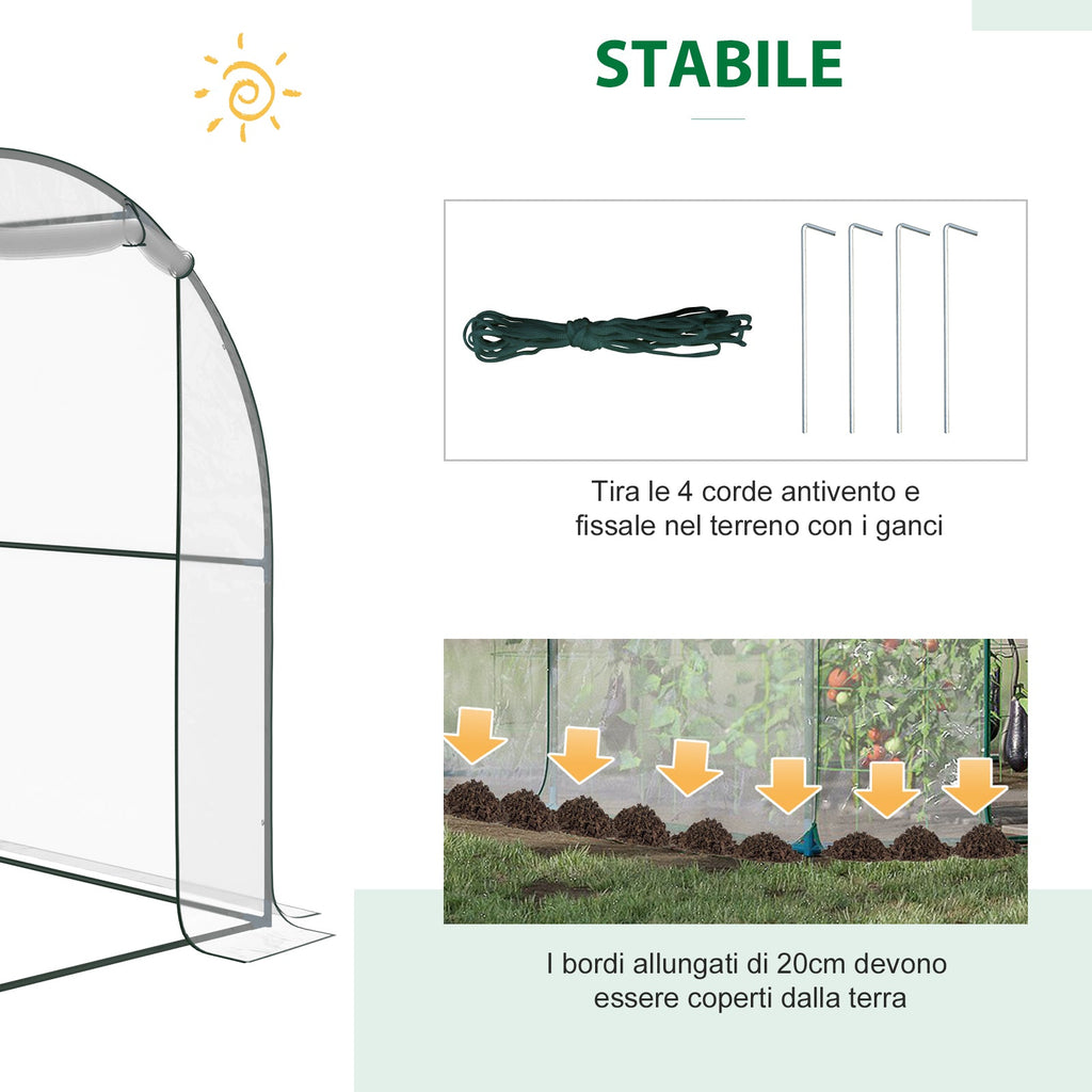 EasyComfort PVC tunnelkas 250 x 200 x 200 cm