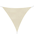 EASYCOMFORT Triangular awning - Sail awning - Anti UV - Cream - 5x5x5m