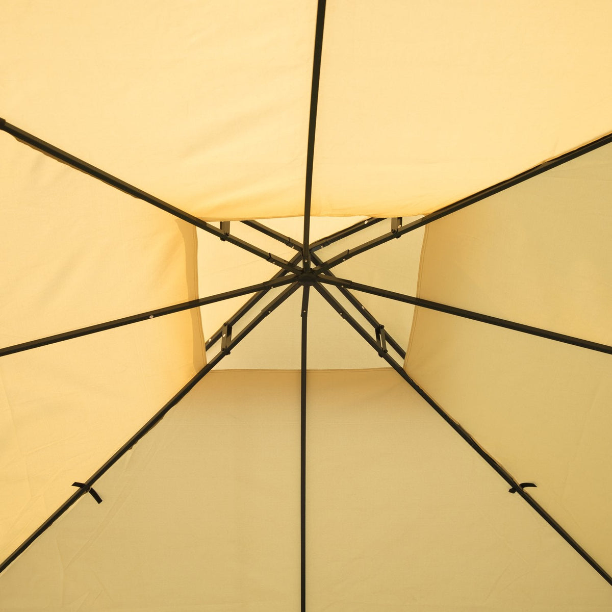 EASYCOMFORT Garden Gazebo 3x3m tuinpaviljoen, beige