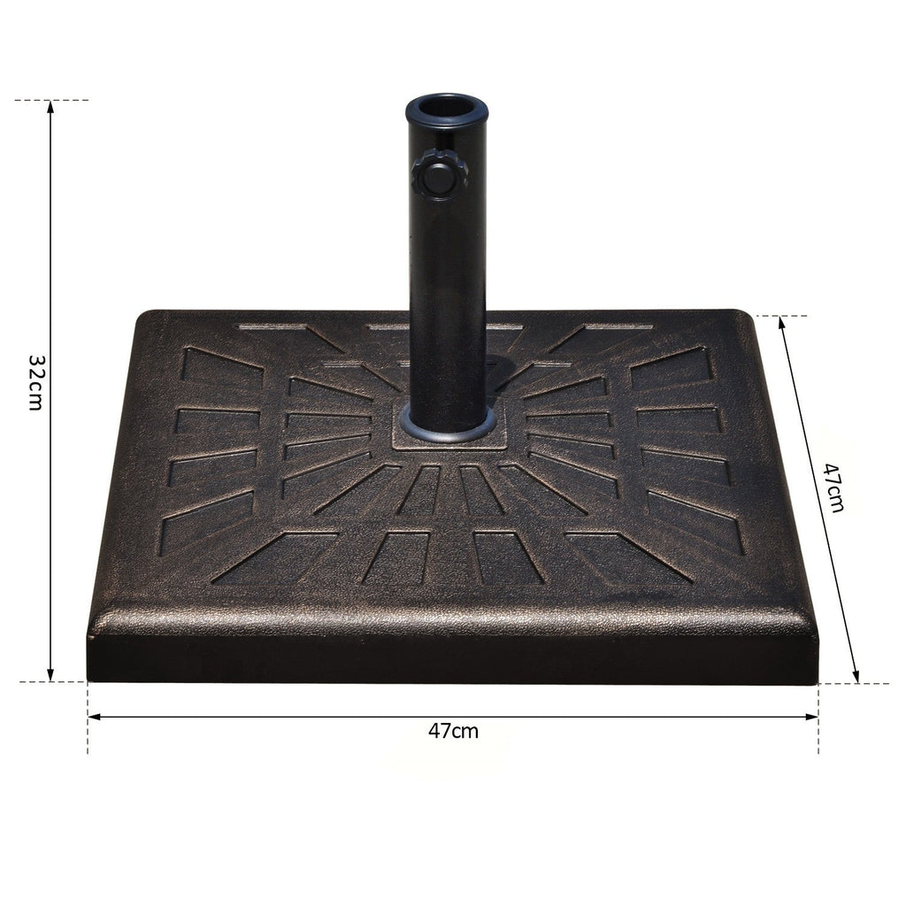 EASYCOMFORT Base for Garden Umbrella Diameter 3.8-4.8cm Weight 16.8Kg