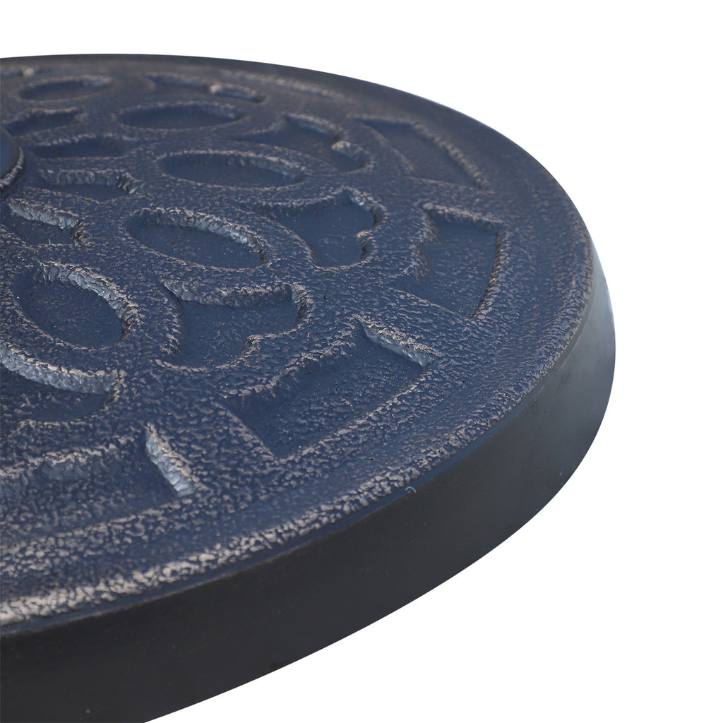 EASYCOMFORT Round Resin Umbrella Base, Brown Φ44x33cm