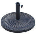 EASYCOMFORT Round Umbrella Base for Poles Ø3.8-4.8cm with Decoration and Knob, Weight 15kg Ø49x32cm