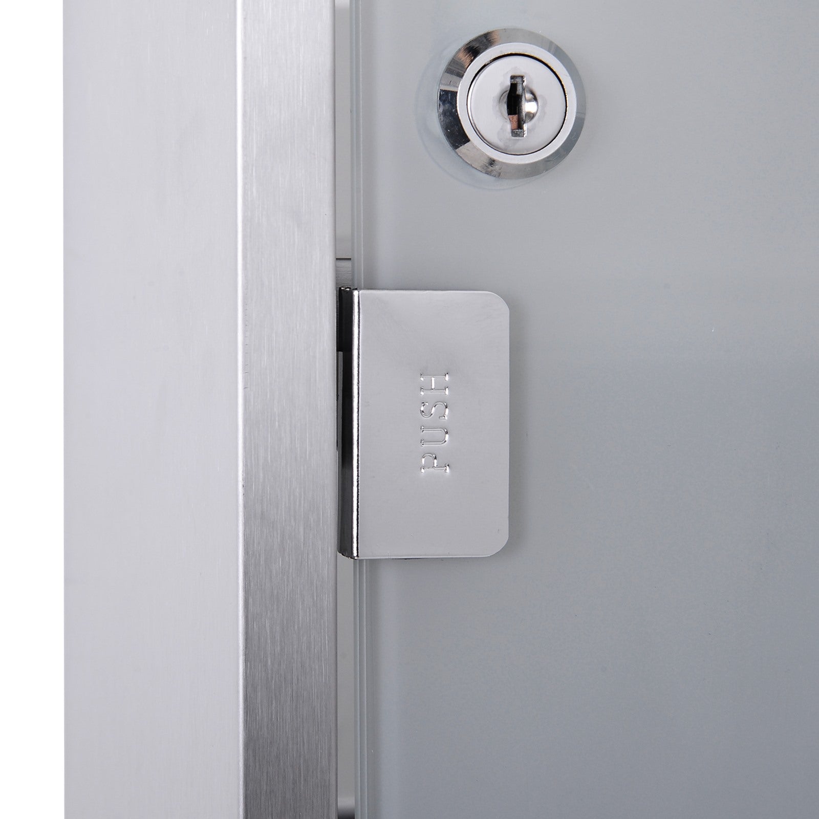 Easycomfort Armadietto medicinali 50x30x18cm Cassetta mobile bagno primo soccorso in acciaio inox with serratura