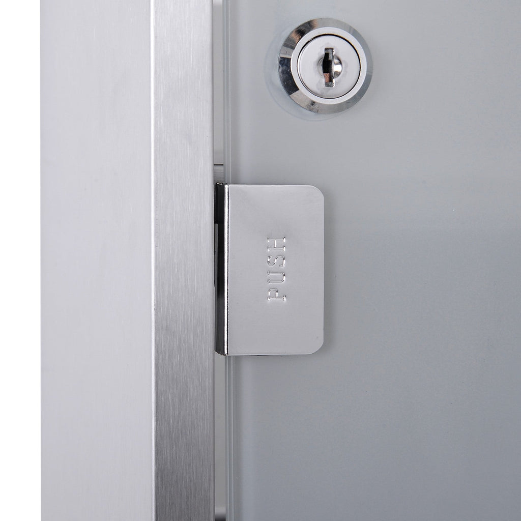 Easycomfort Armadietto medicinali 50x30x18cm Cassetta mobile bagno primo soccorso in acciaio inox with serratura