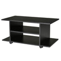 Easycomfort Mobile TV Moderno with Ruote, Mobiletto TV in Legno, 80 × 40 × 40cm black