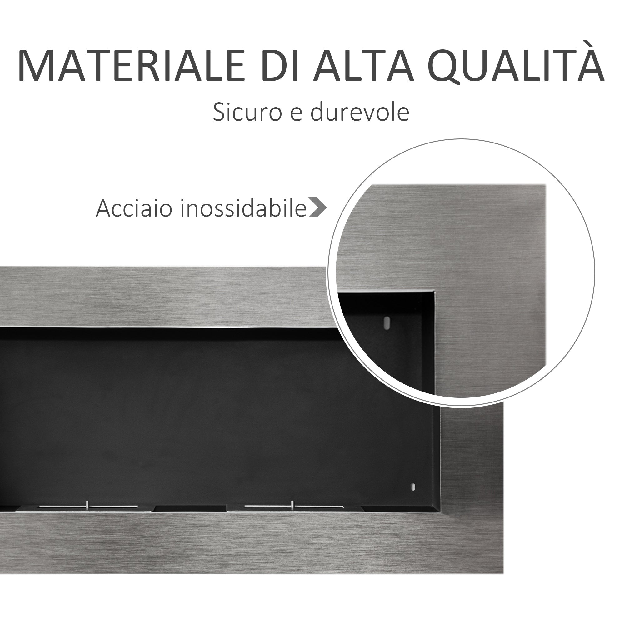 EasyComfort bio-ethanol haard wandmodel met 2 branders 110 x 54 x 14 cm