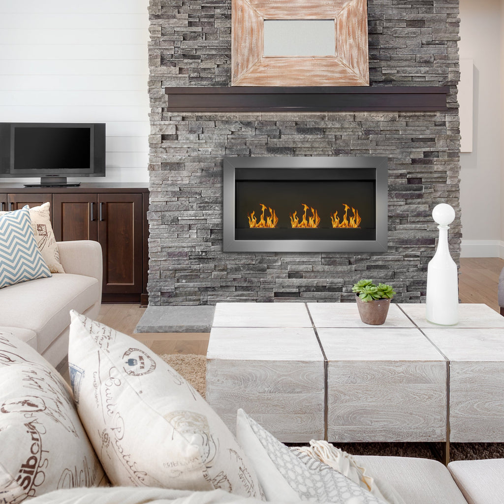 EasyComfort bio-ethanol wandhaard 3 branders 110 x 63 x 16cm