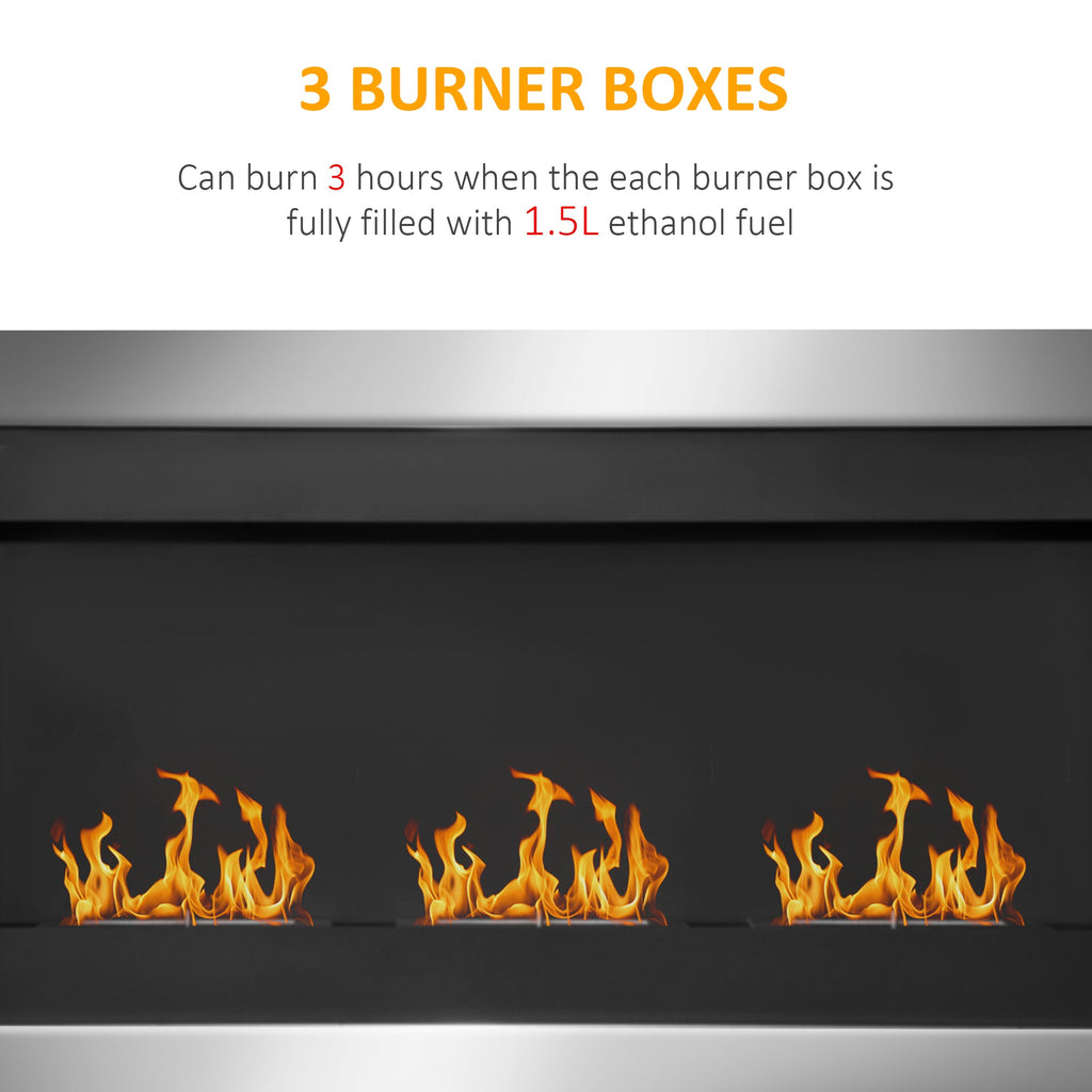 EasyComfort bio-ethanol wandhaard 3 branders 110 x 63 x 16cm