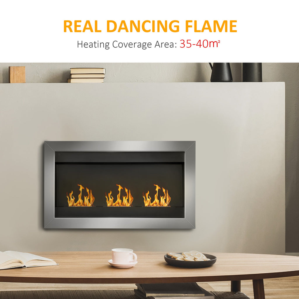 EasyComfort bio-ethanol wandhaard 3 branders 110 x 63 x 16cm