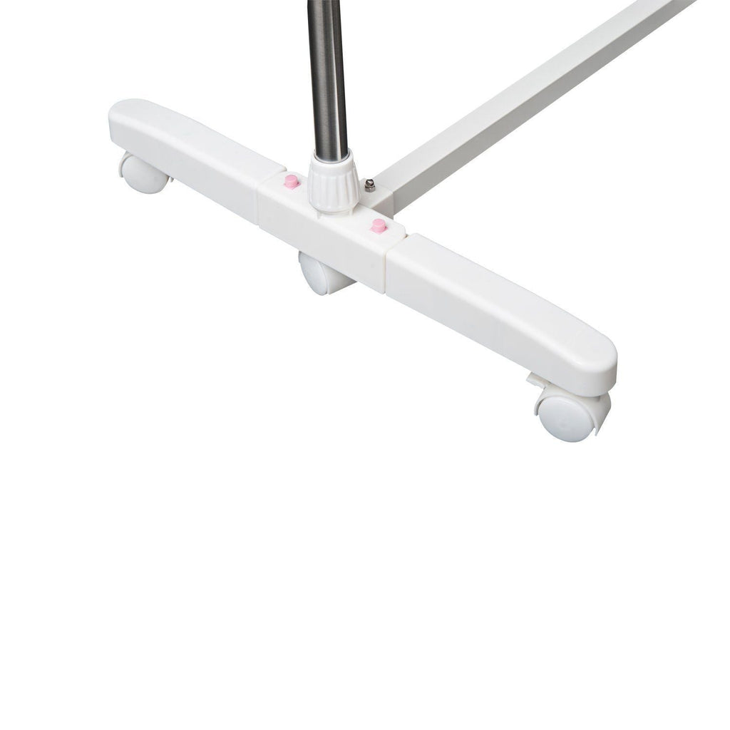 EasyComfort inklapbaar droogrek met 6 wielen 142x55x172 cm