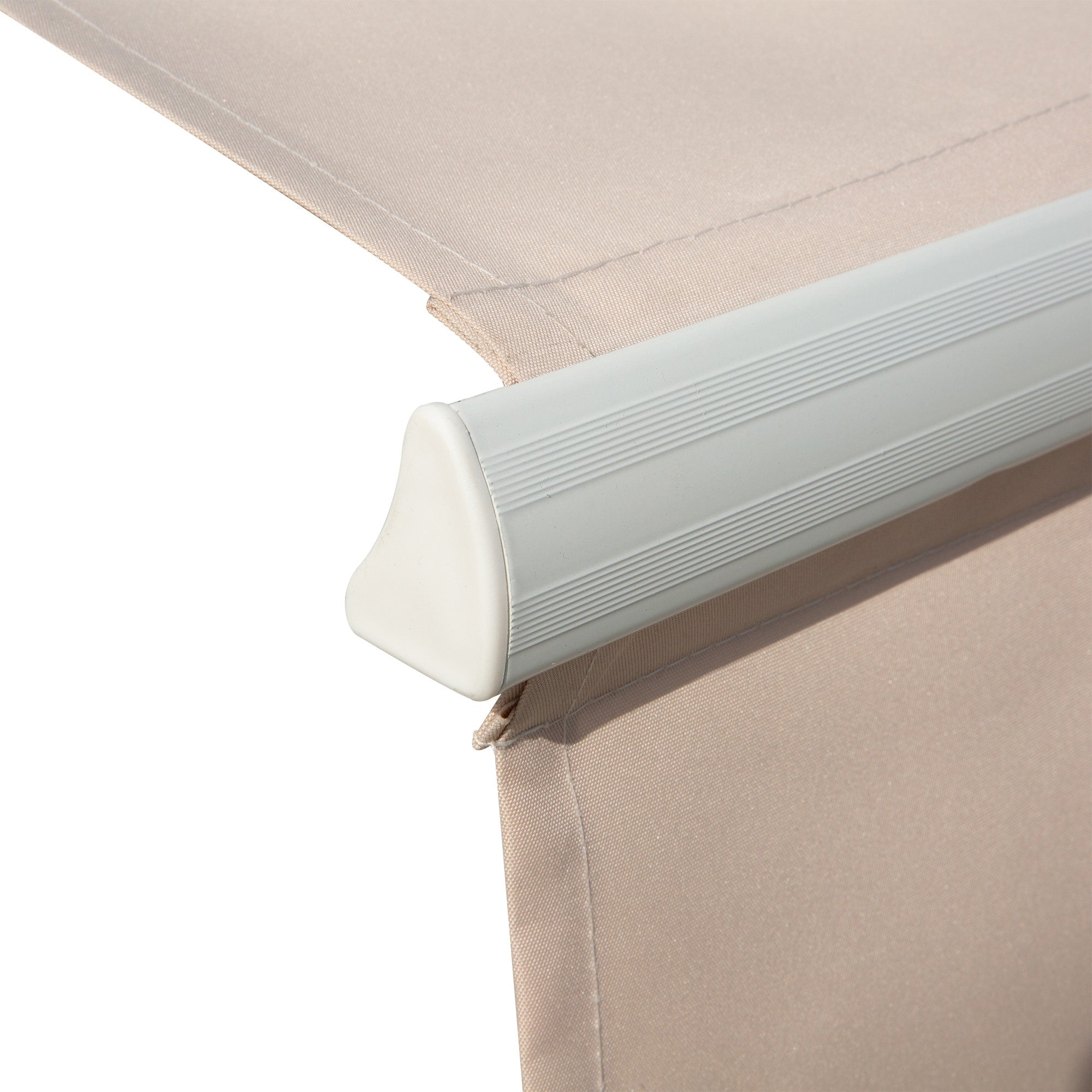 EASYCOMFORT Outdoor Awning with Arms with Crank, Metal and Polyester, 3x2.5m Beige