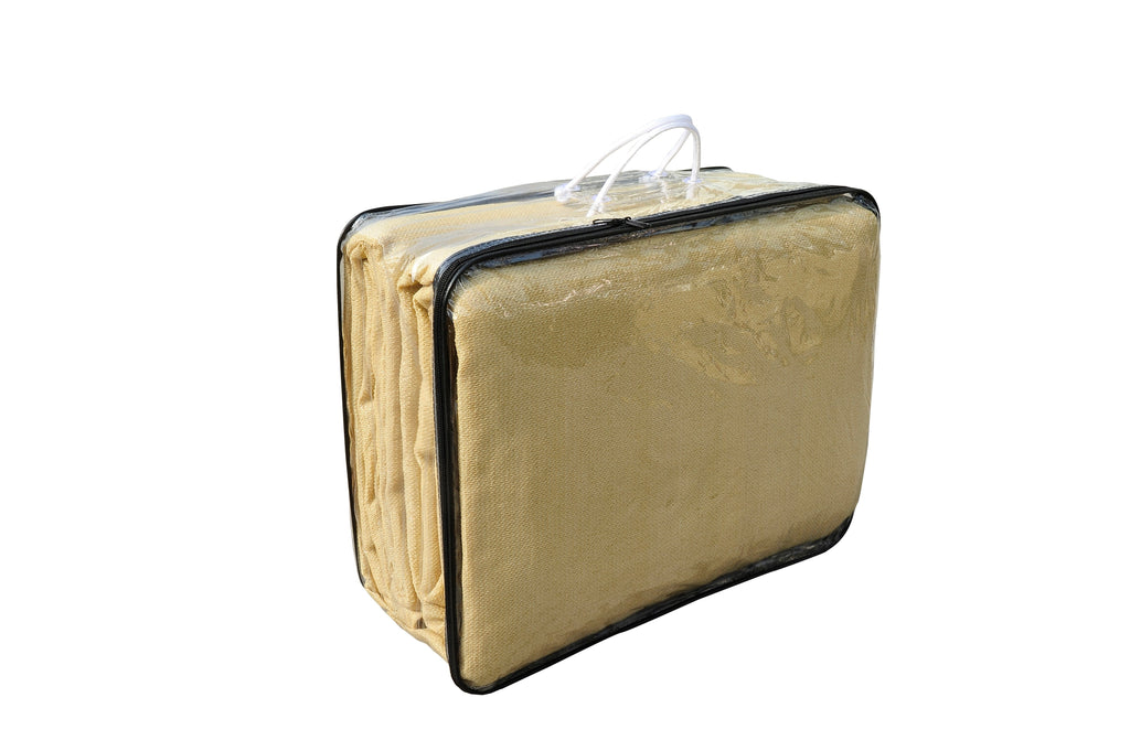 EASYCOMFORT Square awning sail in HDPE Sand Color 360x360cm