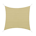 EASYCOMFORT Square awning sail in HDPE Sand Color 360x360cm