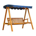 EasyComfort 3-zits tuinschommel met houten overkapping