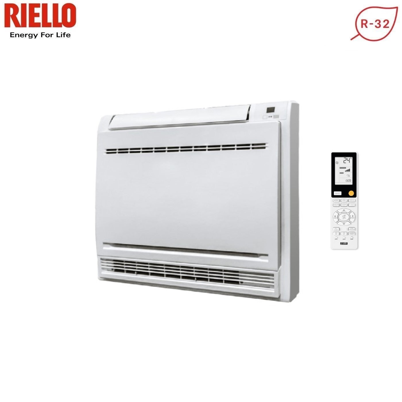 Unità Interna Console a Pavimento Riello 12000 Btu AMC 35 PLUS R-32 20151550 with Telecomando di series Incluso