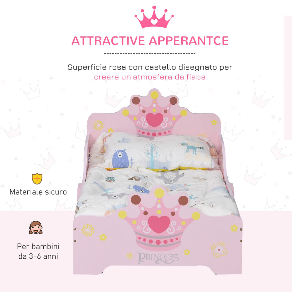 EasyComfort kinderbed 143x73x60 cm – roze