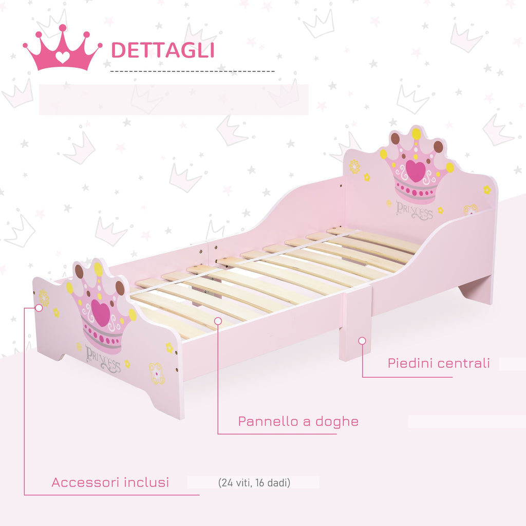 EasyComfort kinderbed 143x73x60 cm – roze