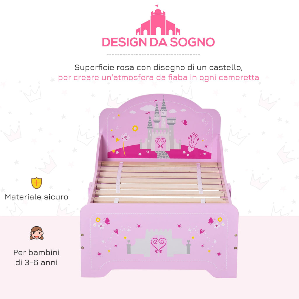 EasyComfort kinderbed 143x73x60 cm - roze