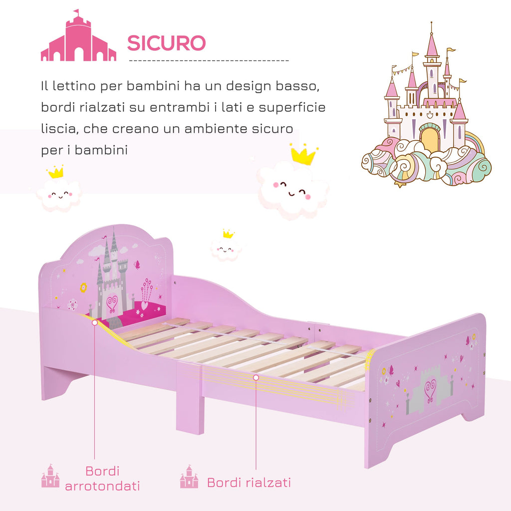 EasyComfort kinderbed 143x73x60 cm - roze