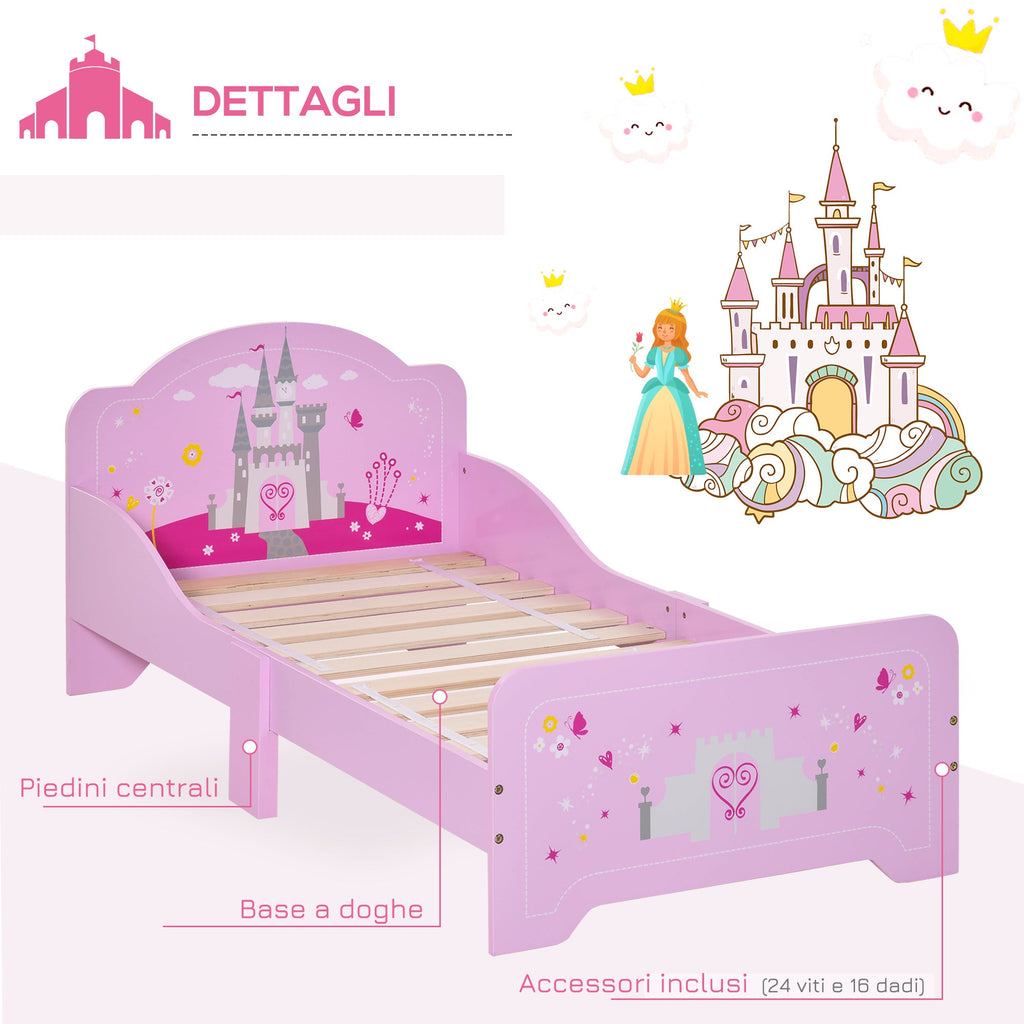 EasyComfort kinderbed 143x73x60 cm - roze