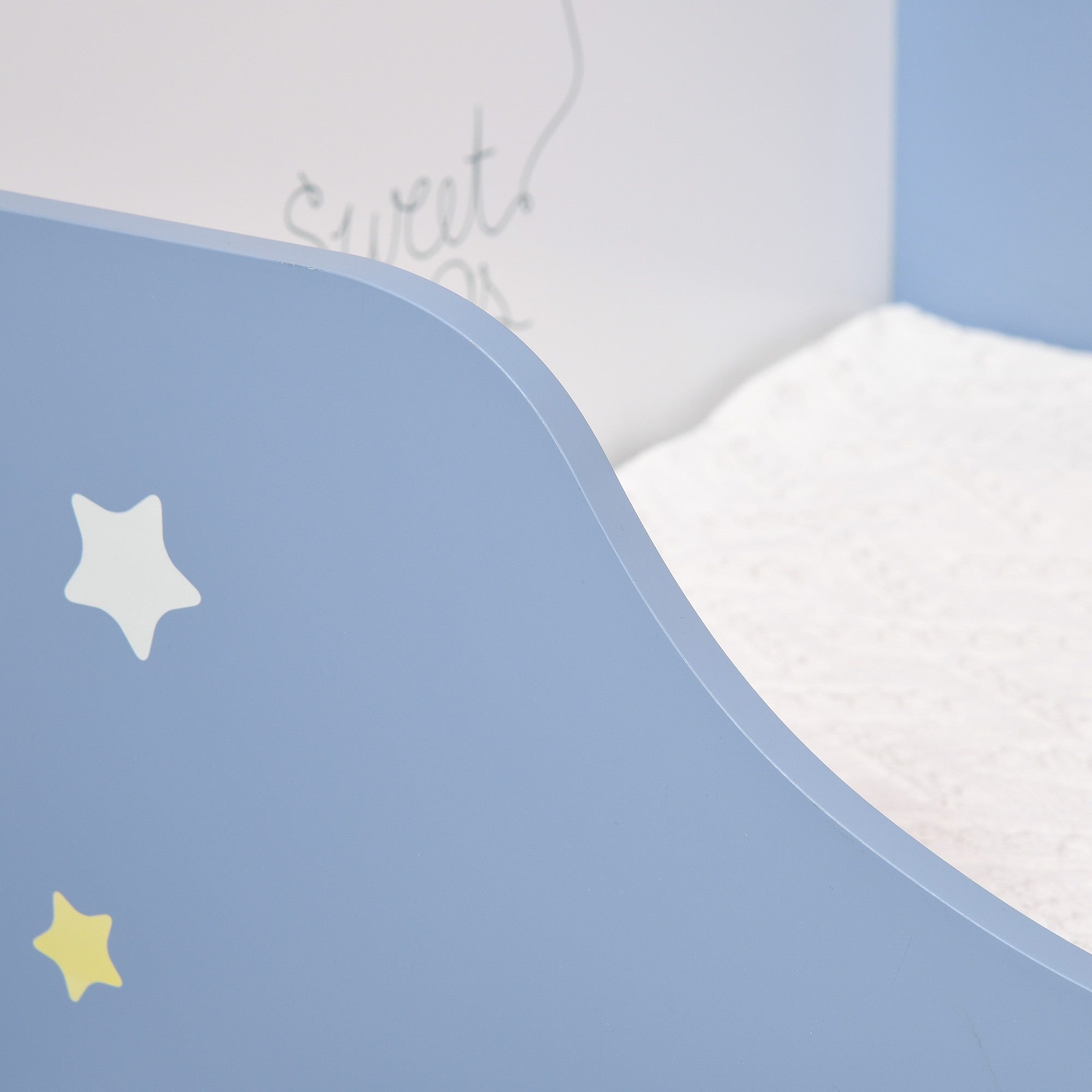 EasyComfort kinderbed blauw/wit 143 x 74 x 59 cm