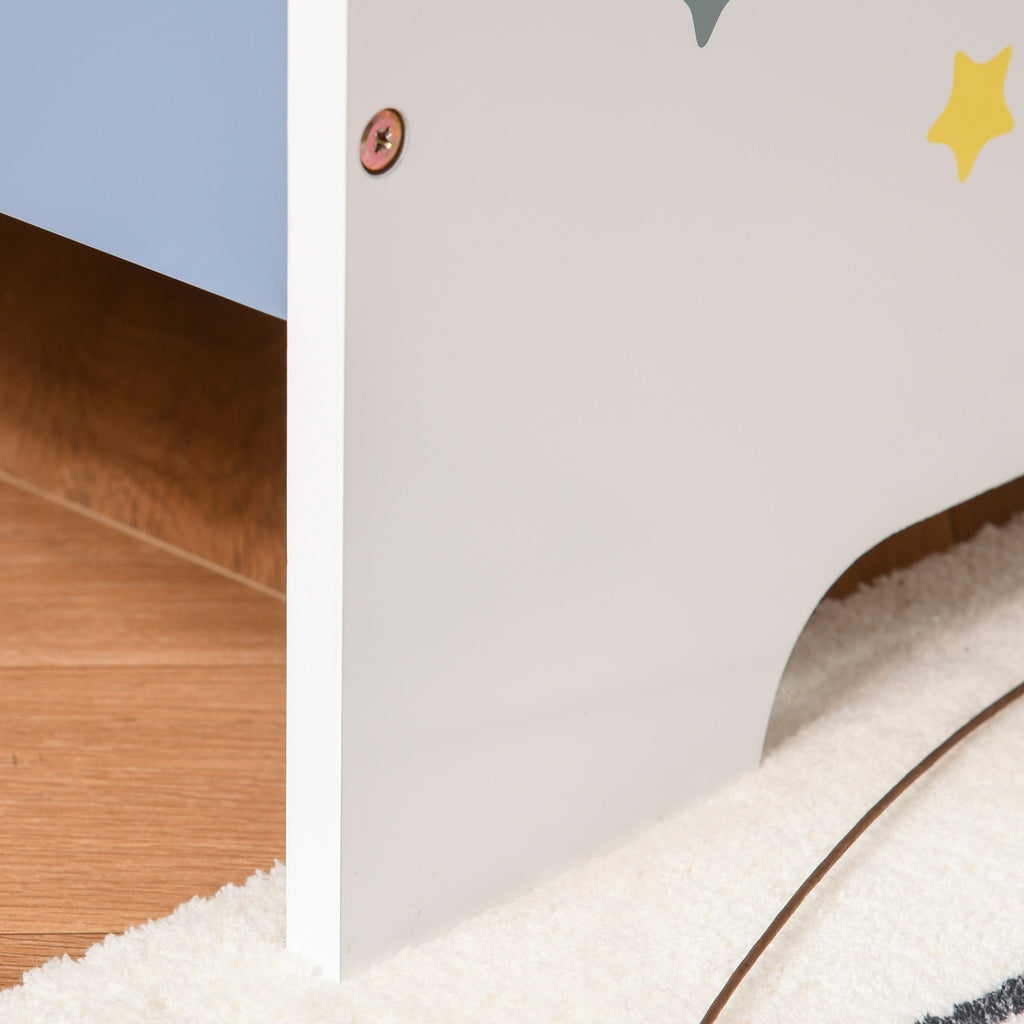 EasyComfort kinderbed blauw/wit 143 x 74 x 59 cm