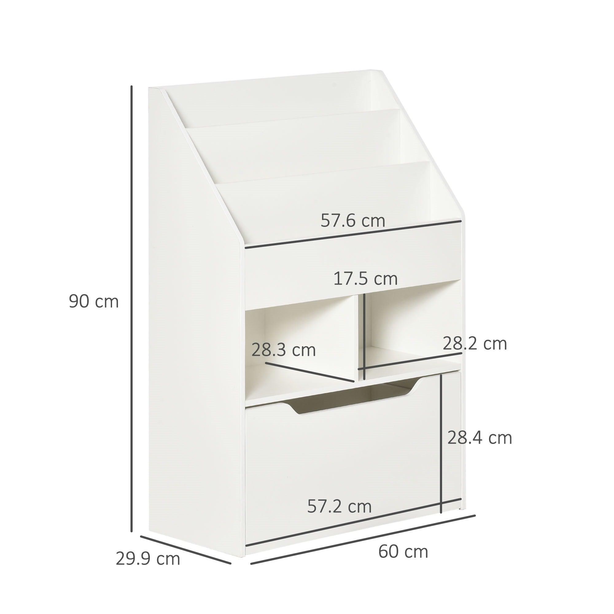 EasyComfort Piccola kinderboekenkast 60x29.9x90 cm
