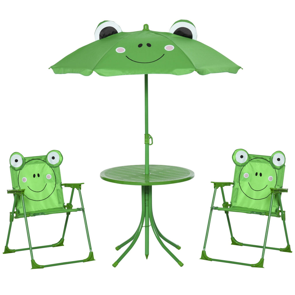 EasyComfort kinder tuinset met 2 opvouwbare stoelen en parasol