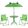 EasyComfort kinder tuinset met 2 opvouwbare stoelen en parasol