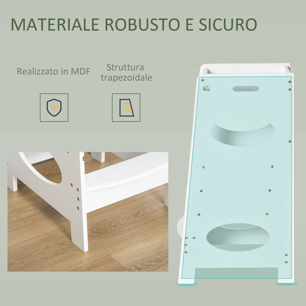 EasyComfort Montessori leertoren verstelbaar 40x50x90 cm wit