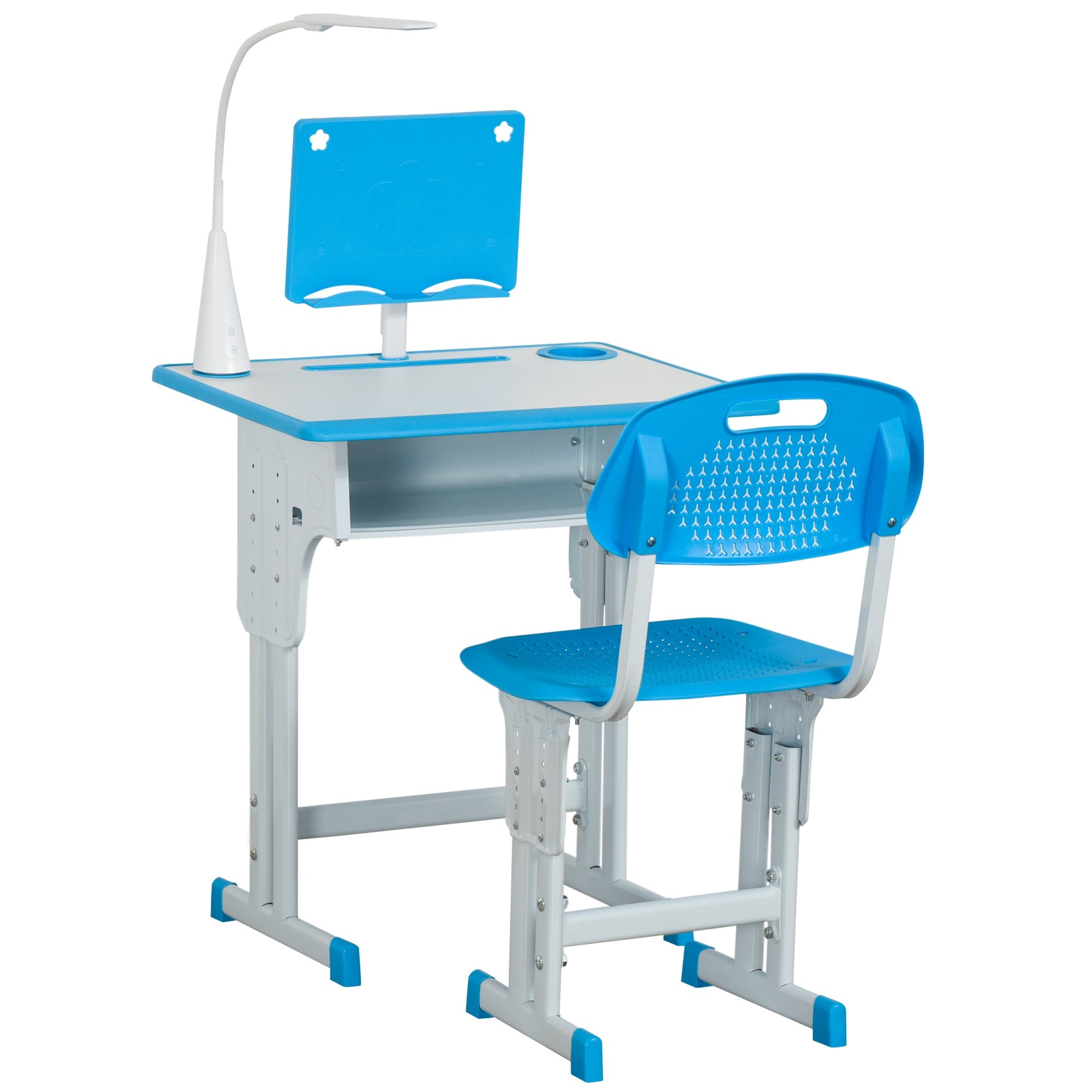 EasyComfort Banco Scuola kinderbureau met verstelbare stoel en lamp