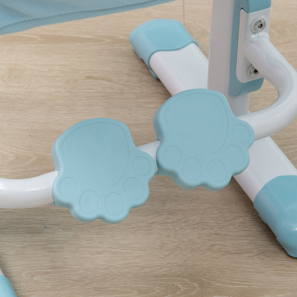 EasyComfort Banco Scuola kinderbureau met stoel, verstelbaar 3–12 jaar, blauw