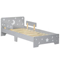 Easycomfort Letto per Bambini 3-6 Anni with Motivi a Stelle e Luna in Pannelli di MDF e Truciolato, 143x76x49 cm