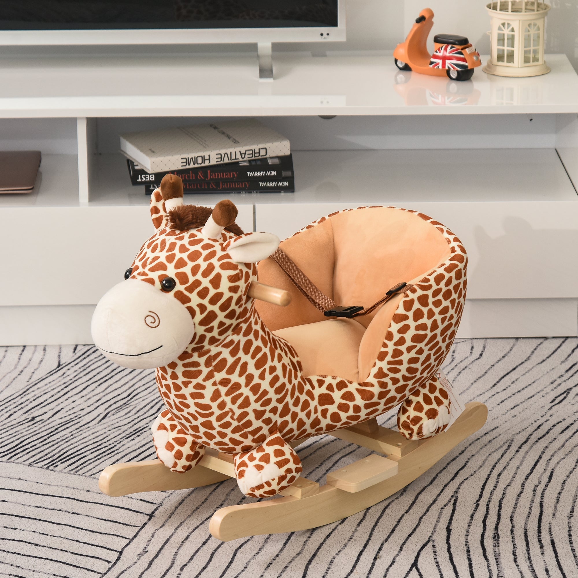 EasyComfort Giraffe schommelpaard 60 x 33 x 45cm