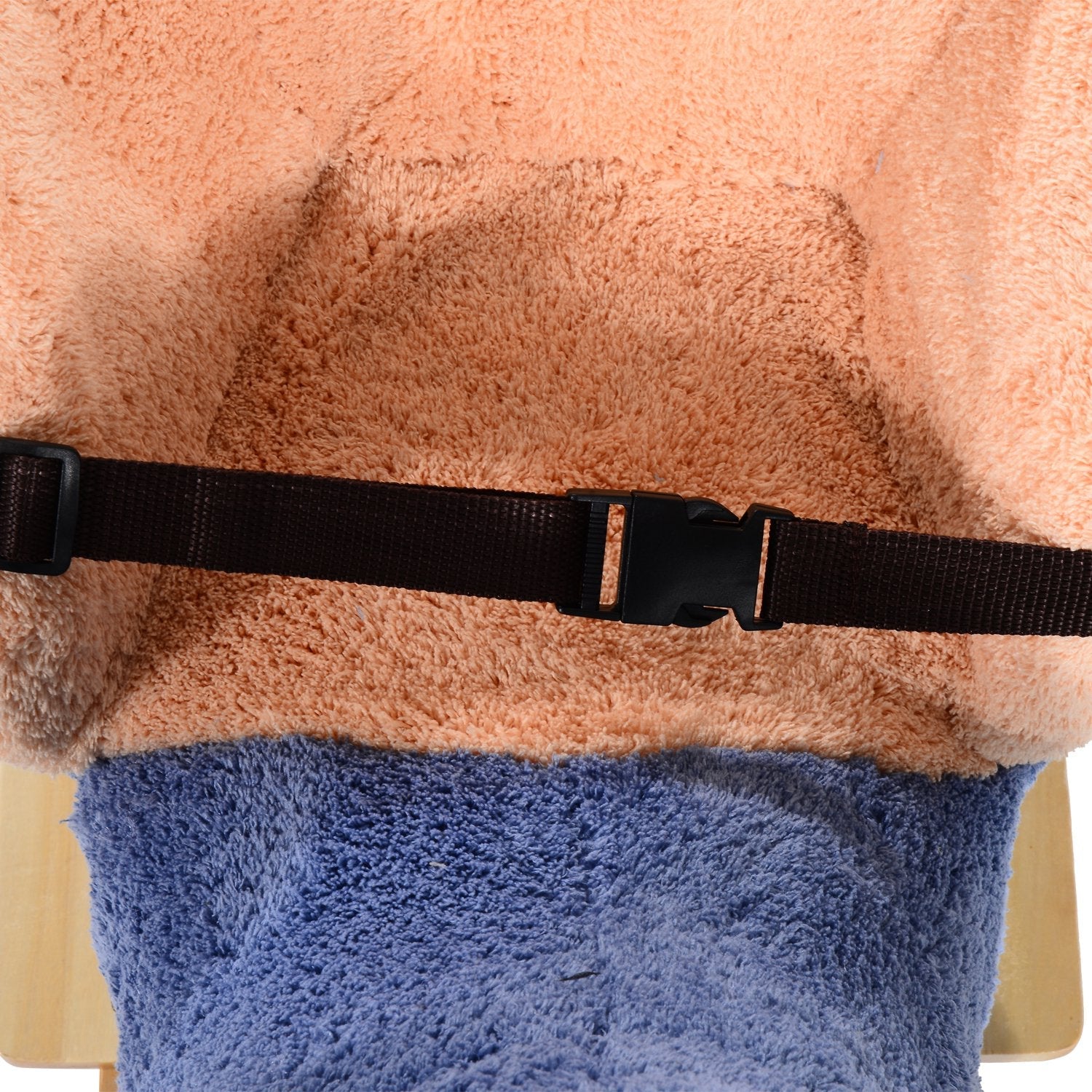 Easycomfort Elefante a Dondolo per Bambini, Blu, 60x33x45cm