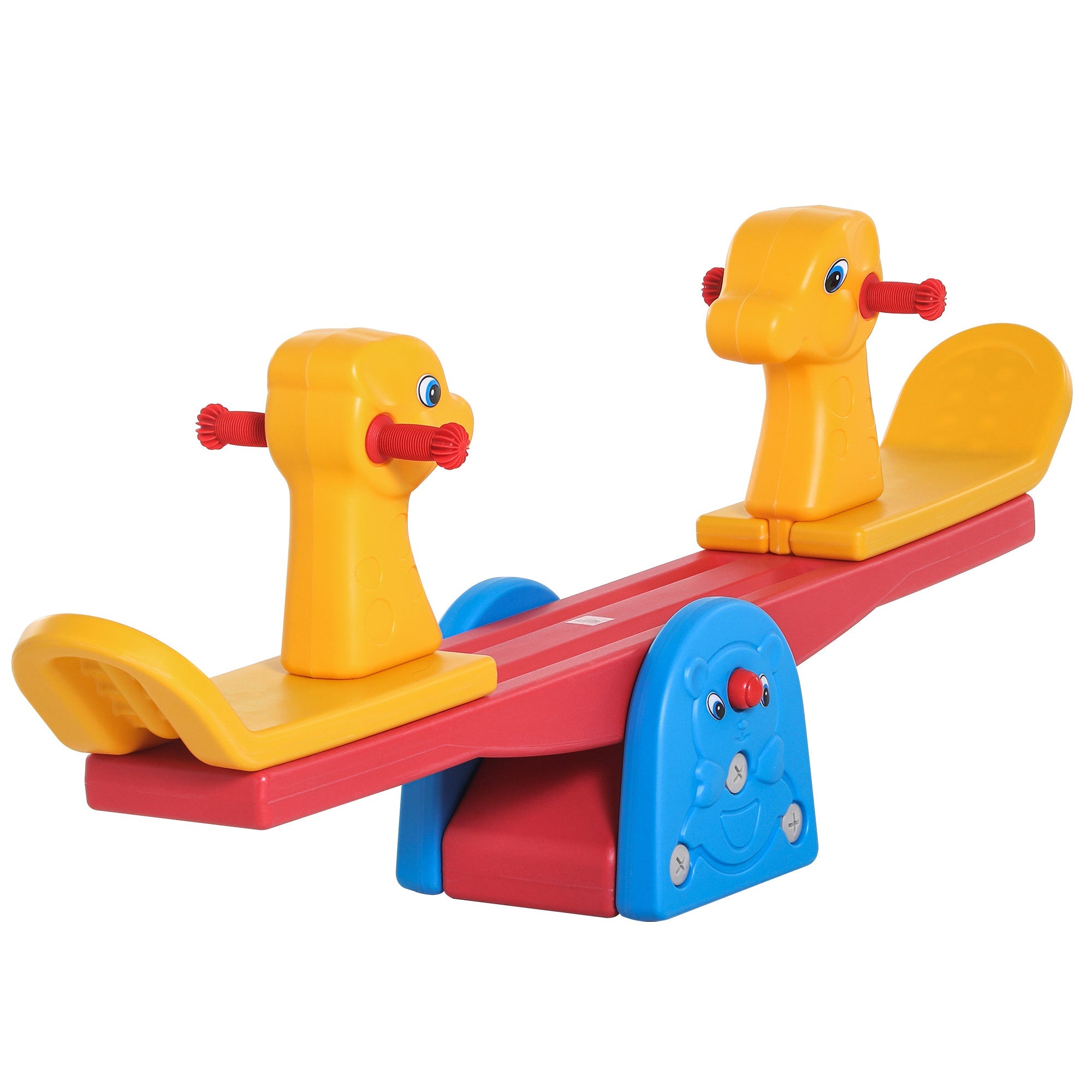 Easycomfort Altalena a Bilico with Maniglie Antiscivolo per Bambini Età 1-4 Anni, Plastica HDPE Atossica, 150x32x60cm, Multicolore