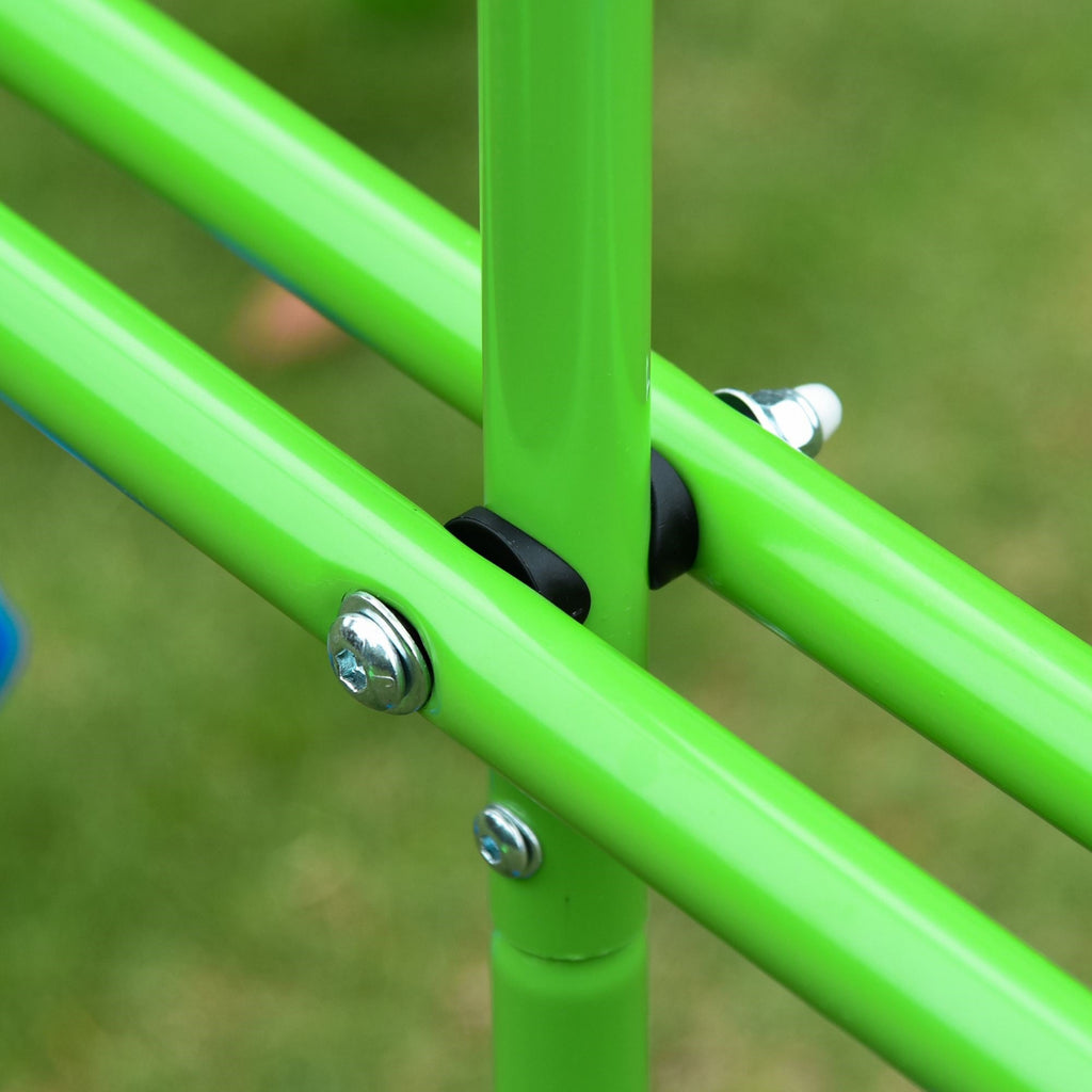 Easycomfort Set Altalene da Giardino per 4 Bambini, 1 Altalena Doppia e 2 Altalene Singole, Capacità di peso 45kg (Altalena) 180kg (Totale), 280x140x178cm