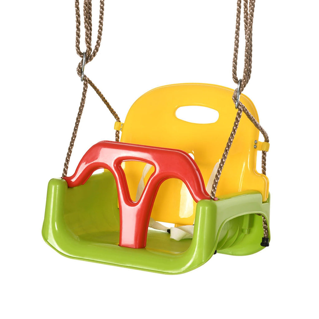 Easycomfort Altalena per Bambini 9-36 Mesi in PP e PE with Corda Regolabile e Cintura, 42x33x120-180 cm
