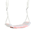 Easycomfort Altalena per Bambini 9-36 Mesi in PP e PE with Corda Regolabile e Luci LED, 39x16.5x120-180 cm, white