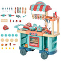 Easycomfort Cucina Giocattolo Per Bambini 3-6 Anni, Caffetteria Ristorante with 50 Accessori Inclusi, 79.5 x 33 x 90.5cm