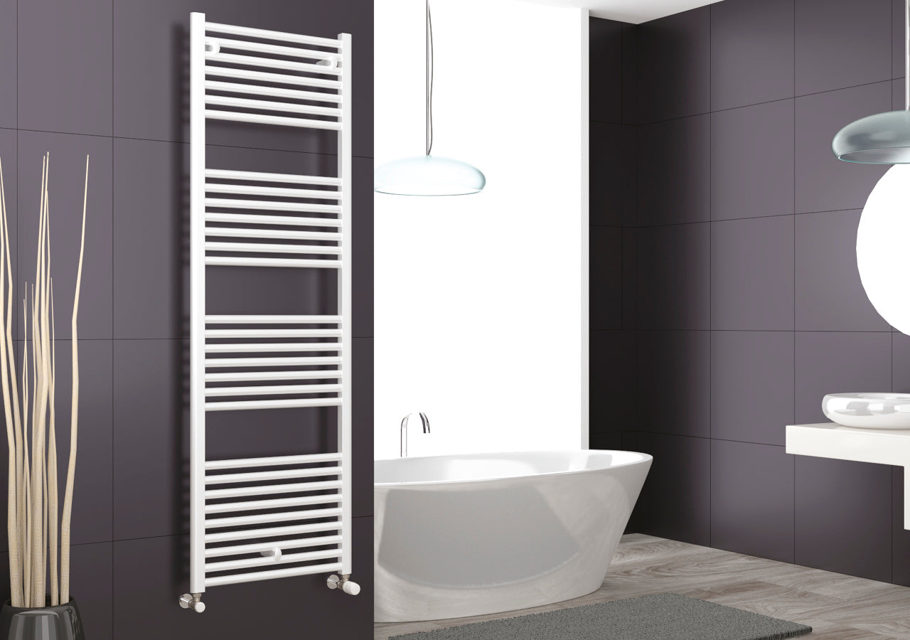 Cordivari Towel Warmer Radiator Model LISA 25 Painted White - Available in Various Sizes