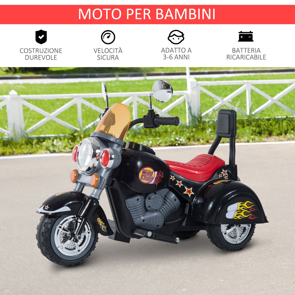 EasyComfort Mini elektrische kindermotor 3 wielen 6V 37–72 maanden