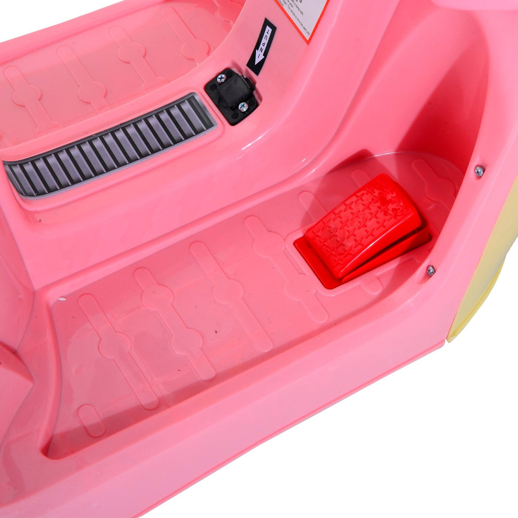 EasyComfort elektrische kindermotor 6V 3 km/h, 3-wiel, roze
