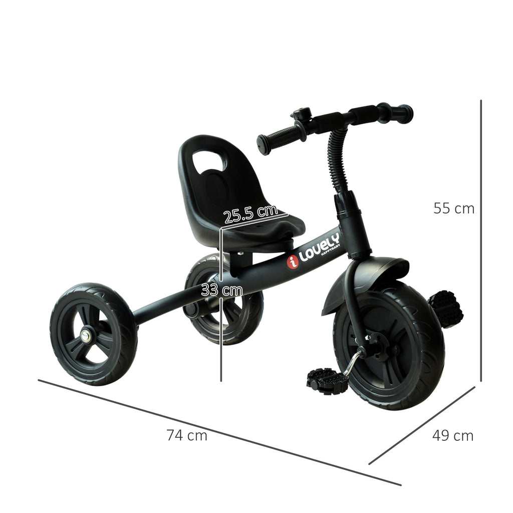 EasyComfort driewieler voor kinderen - zwart